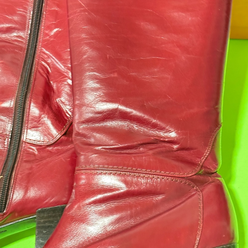 Dior Deep Burgundy Heeled Boots size 6 - Picture 10 of 15